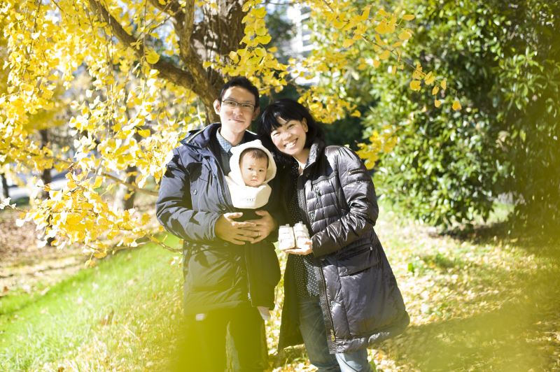 結婚式後のカップル♡