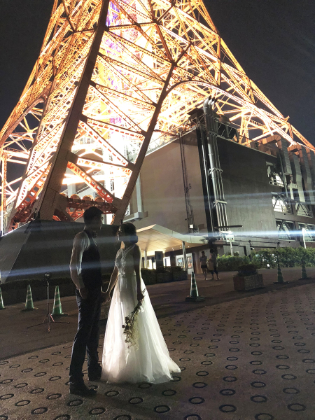 東京タワーの真下へ到着!