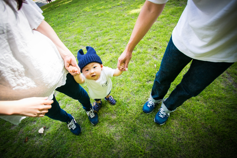 お揃いコーディネートで。