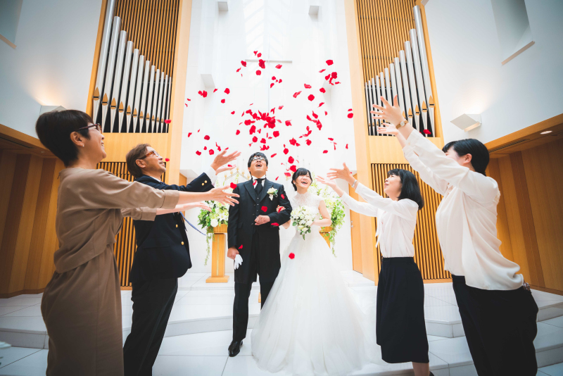 ご家族に祝福されての撮影♡