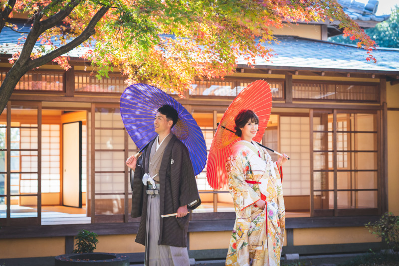 もちろん和装もお好きな場所で撮影可能です！