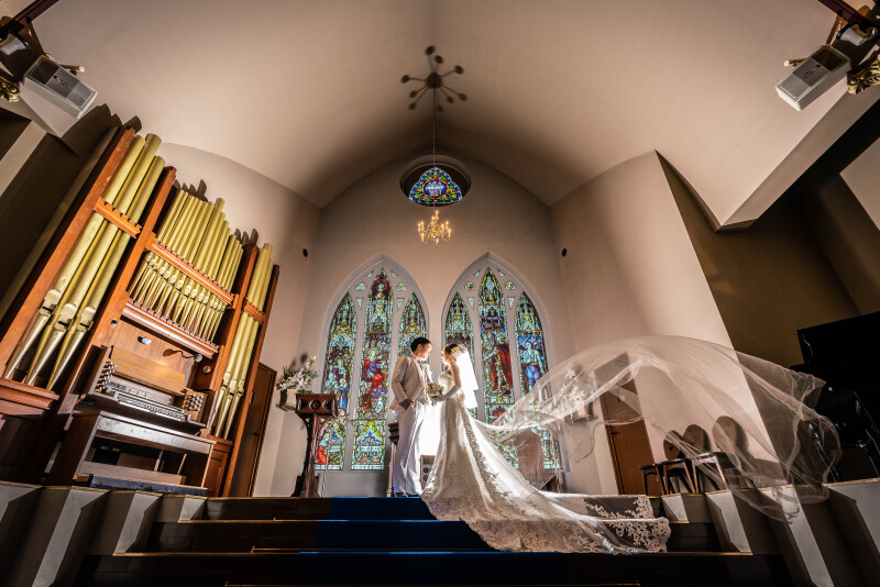 壮厳な雰囲気を醸し出す伝統のイギリス教会スタジオ