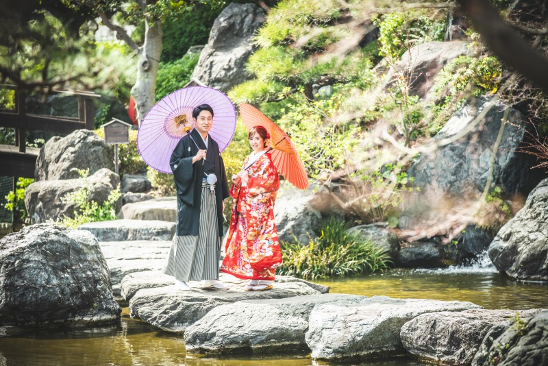 【和装&ドレス】1日ロケーション撮影|安心の定番プラン|オーナーフォトグラファー撮影確約 / 美肌レタッチ(データ付)アルバム