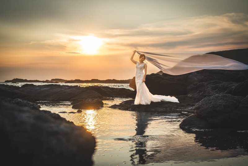 【城ヶ島ロケ】|《洋装1着》オーナーフォトグラファー撮影 / 明るさ・色補正済 全データ&レタッチ写真10カット付+アルバム