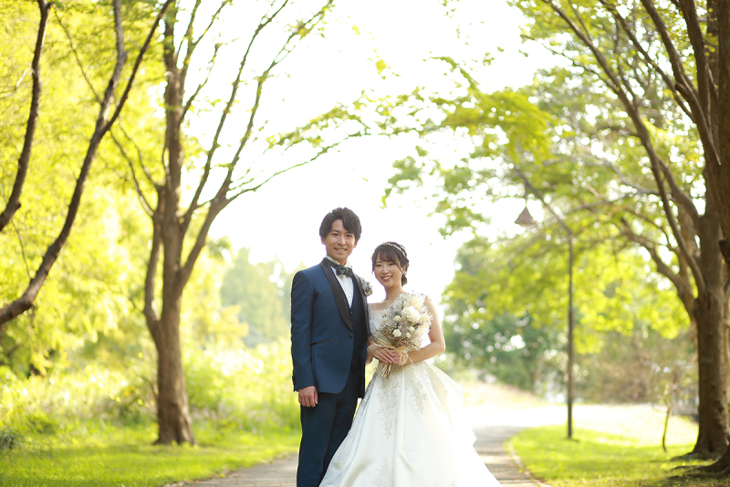 水元公園でドレスロケーション撮影