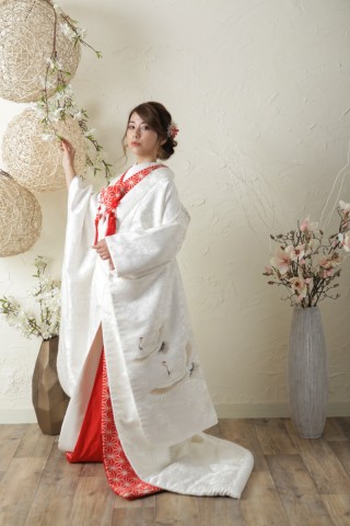 白無垢舞鶴　×　麻の葉模様★2