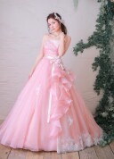 3251　ピンクのAラインドレス★1