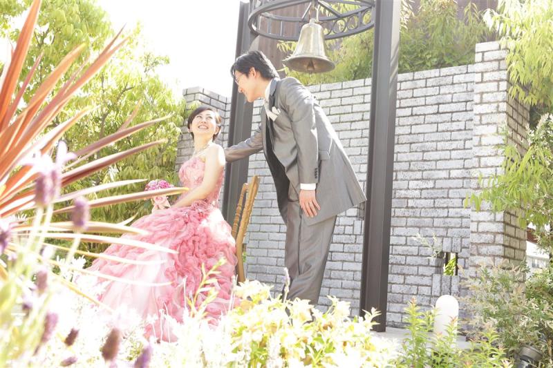 お天気がいい日はお庭での撮影も可能♪