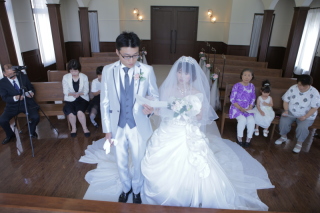 マリッジ撮影　家族参列有