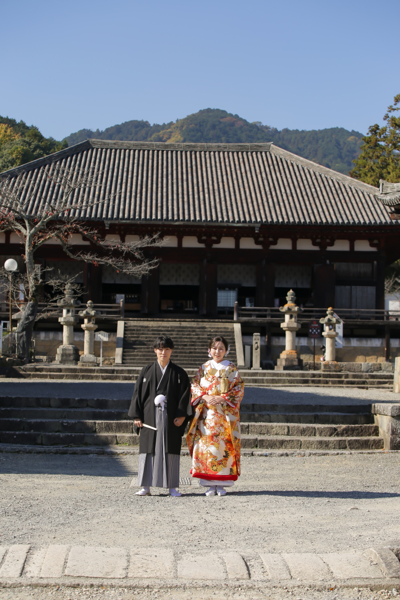 當麻寺入口にて