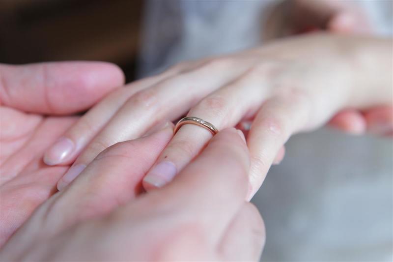 指輪の交換