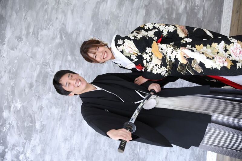 新郎さん定番の刀持って!!