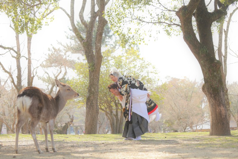 おんぶショット
