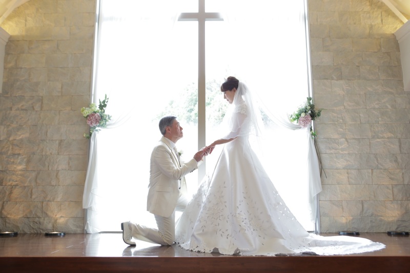 夢の結婚写真。