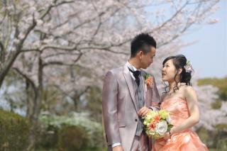 馬見丘陵公園　洋装撮影