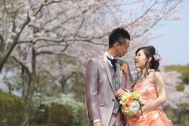 馬見丘陵公園　洋装撮影