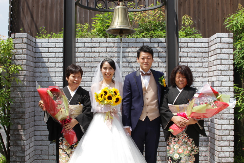 お母様と記念撮影♪