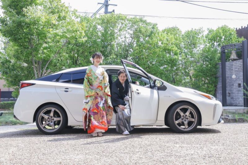 和装でも愛車と!!
