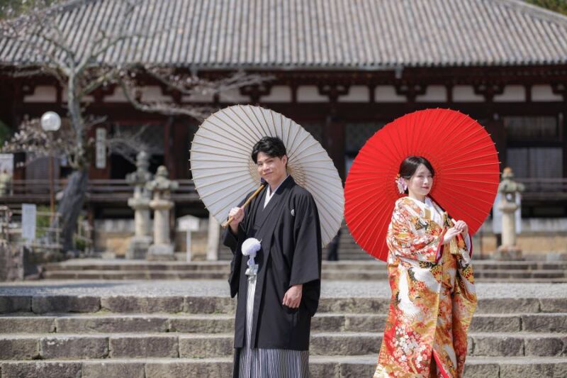 當麻寺ロケーションスタート♪