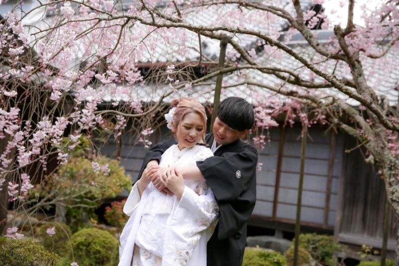 和装でロケにも