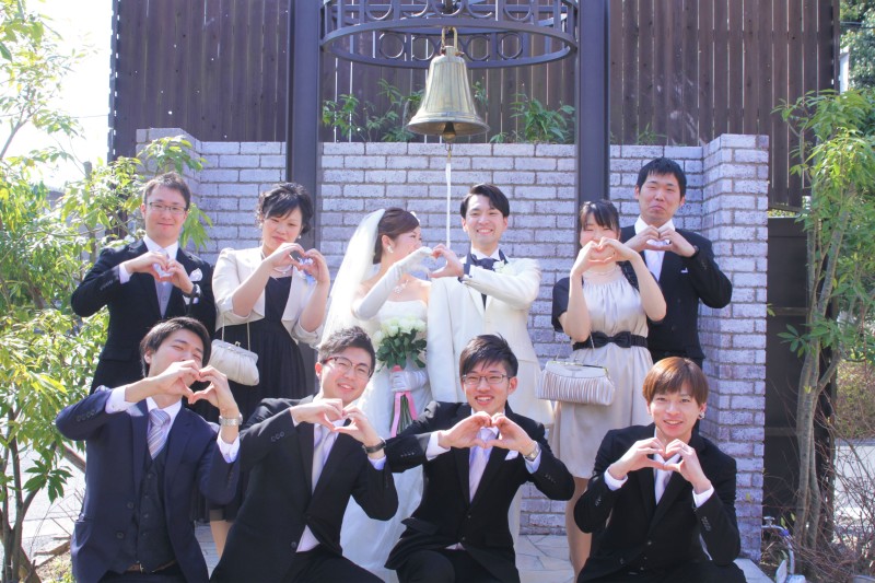 お外でご友人様と♪