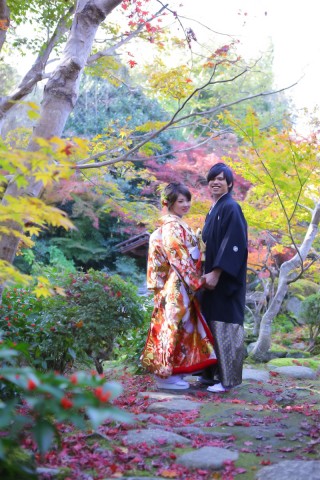 當麻寺　紅葉撮影