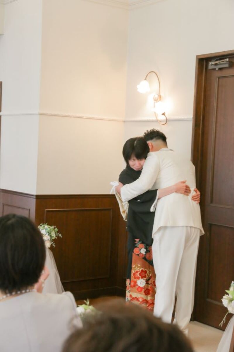 お母様からジャケットセレモニー