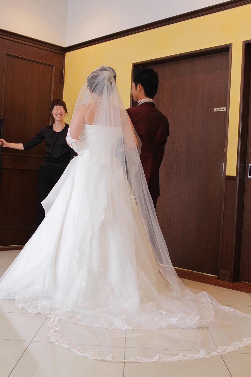 チャペル入場前・・・