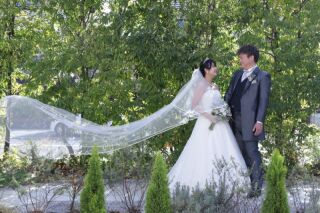 お庭での撮影も♪