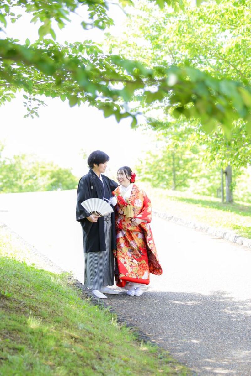 新緑の馬見丘陵公園でロケスタート♪