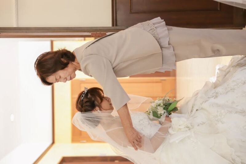 母からのベールダウン