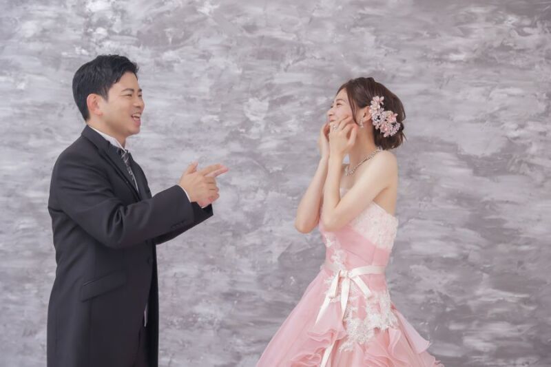 お2人の自然な笑顔をget!!