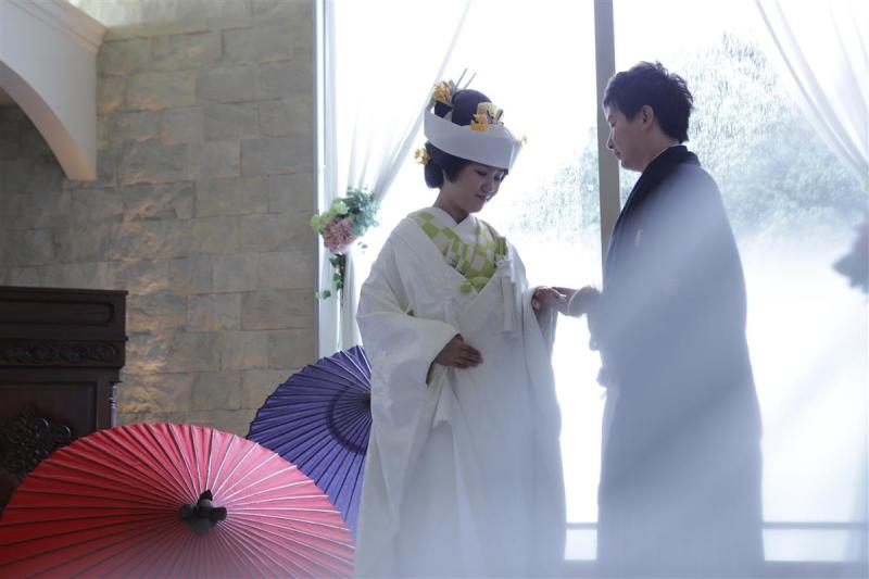 チャペルで和装