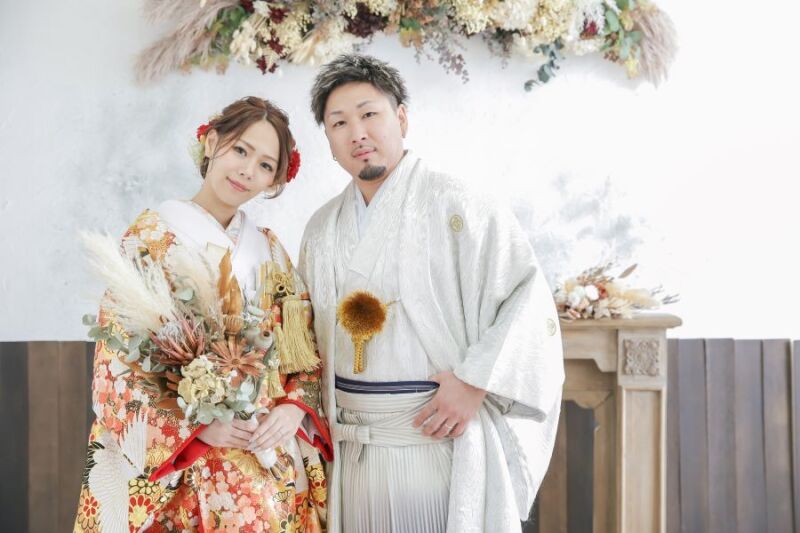 スタジオで和装撮影♪ご希望のヘアメイク承ります