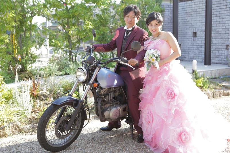 愛車のバイクと！