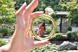 當麻寺で和装ロケーション