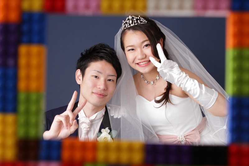 アレンジいっぱいの前撮り撮影♪