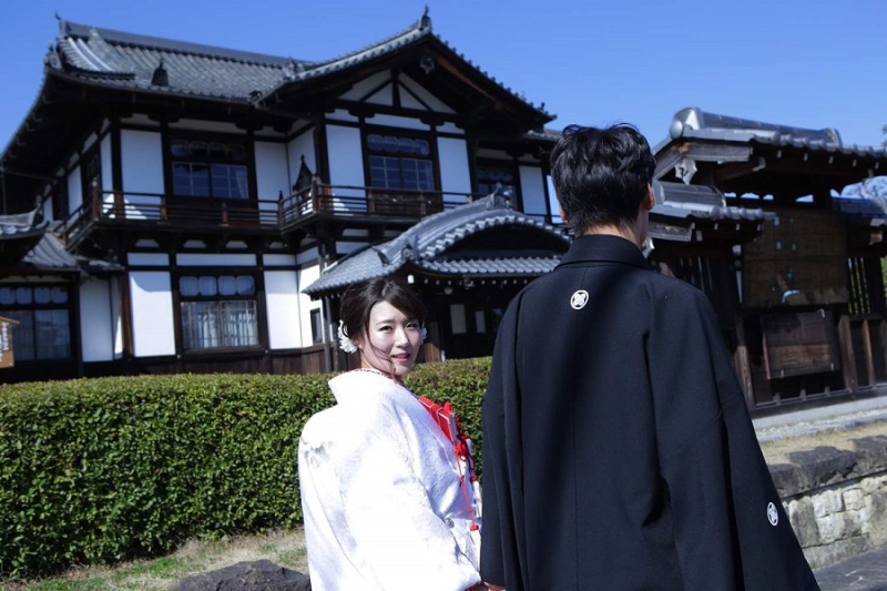 青空の下撮影スタート！