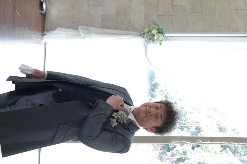 彼も決めポーズで！！