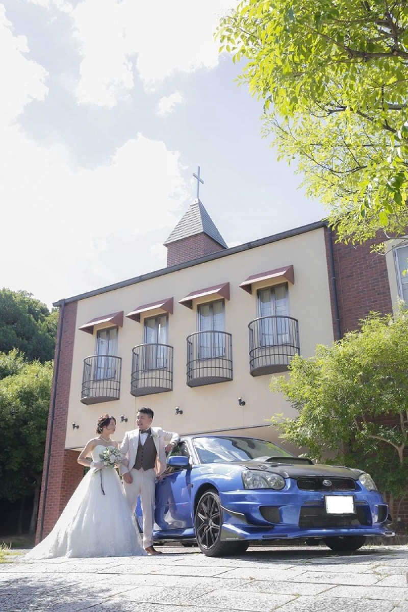 愛車での撮影もクレールで叶います！！