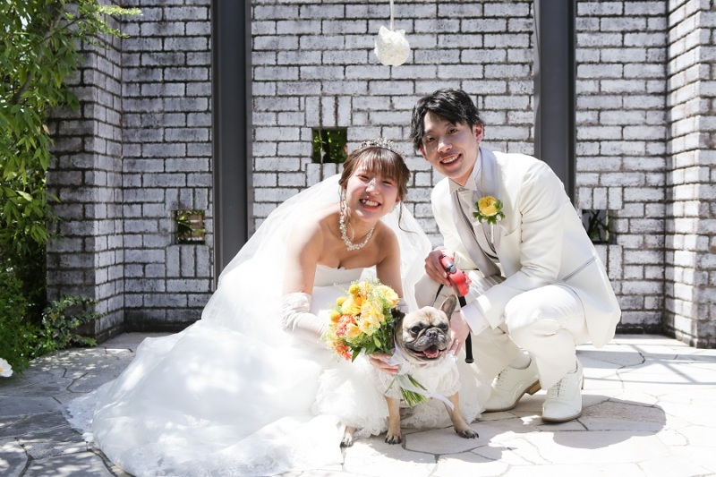 ペットと一緒にフォトウエディング♡