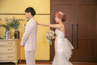 CLAIRE奈良店(チャペルクレール)_ドレス(スタジオ/階段/チャペル前/中庭テラス)