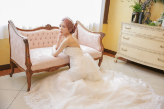 CLAIRE奈良店(チャペルクレール)_ドレス(スタジオ/階段/チャペル前/中庭テラス)