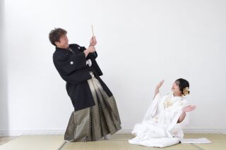 CLAIRE奈良店（チャペルクレール）_和装（スタジオ/階段/チャペル前/中庭テラス）