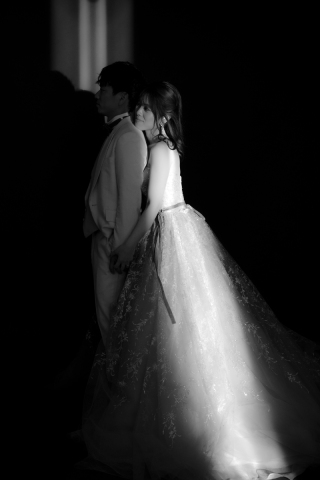 CLAIRE奈良店(チャペルクレール)_ドレス(スタジオ/階段/チャペル前/中庭テラス)