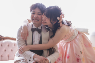 CLAIRE奈良店(チャペルクレール)_ドレス(スタジオ/階段/チャペル前/中庭テラス)