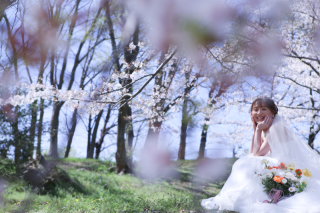 【早割でとってもおトク♪】桜超早割キャンペーン・衣装代全部込み！のロケ地１か所、衣装１着プラン