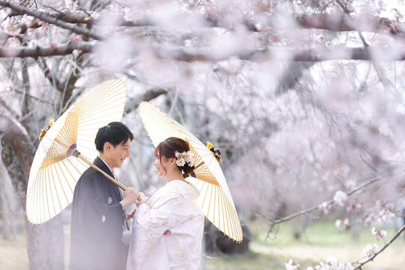 【早割でとってもおトク♪】桜超早割キャンペーン・衣装代全部込み!のロケ地1か所、衣装1着プラン