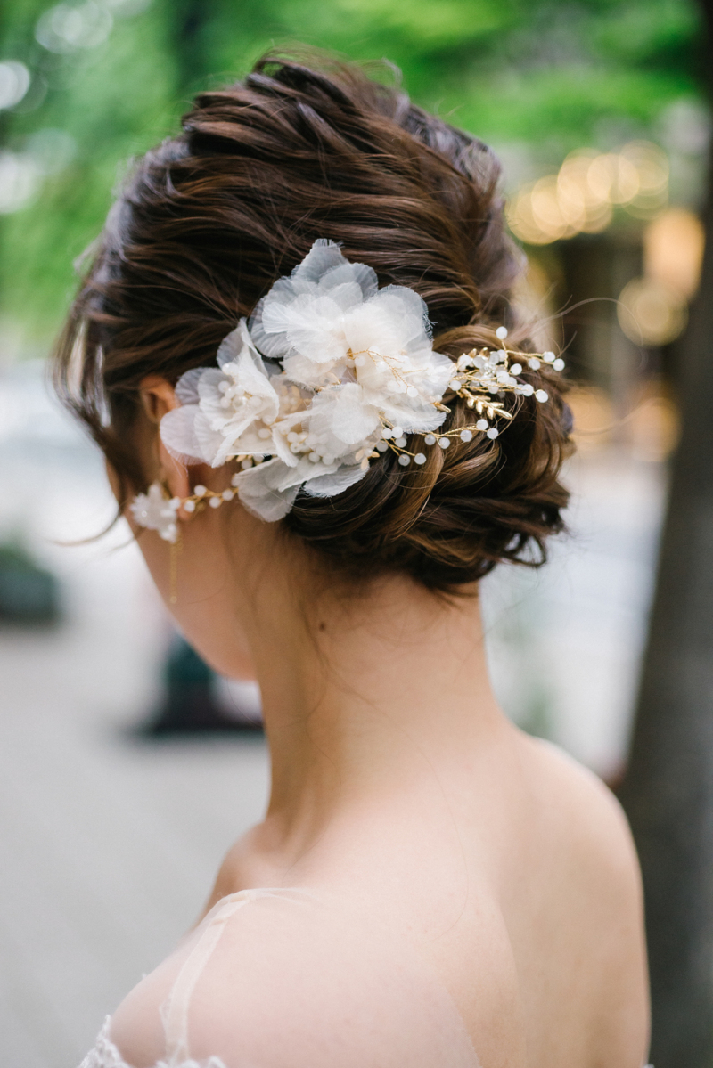 ルーズな下めのシニヨン♪