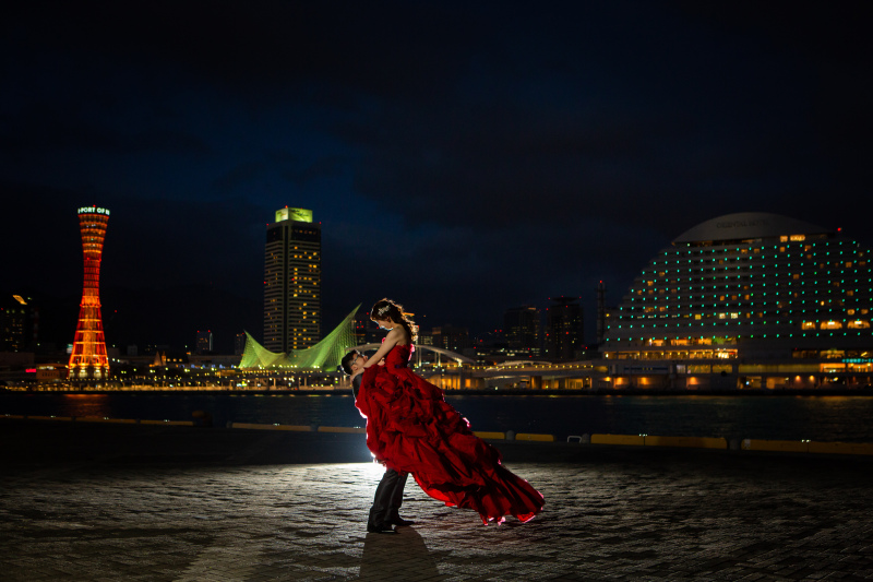 ラストは神戸らしい背景で*